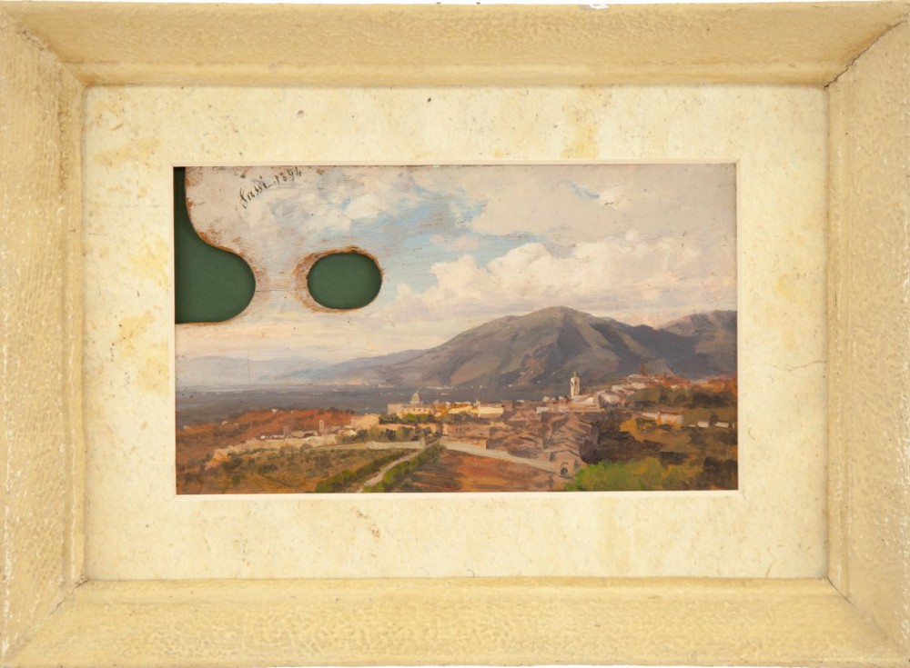 pietro sassi: Veduta di Palermo dal monte Pellegrino 1894